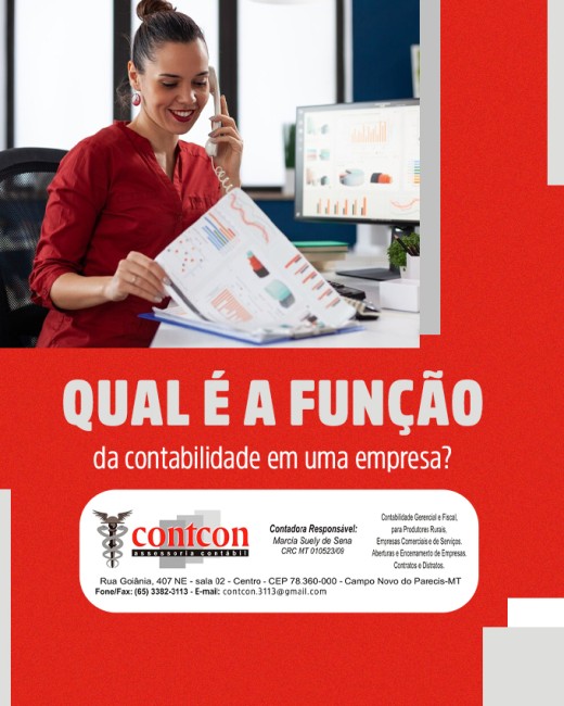 Qual é a função da contabilidade em uma empresa?