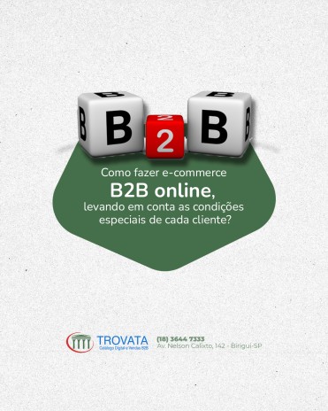 Como fazer e-commerce B2B online, levando em conta as condições especiais de cada cliente?