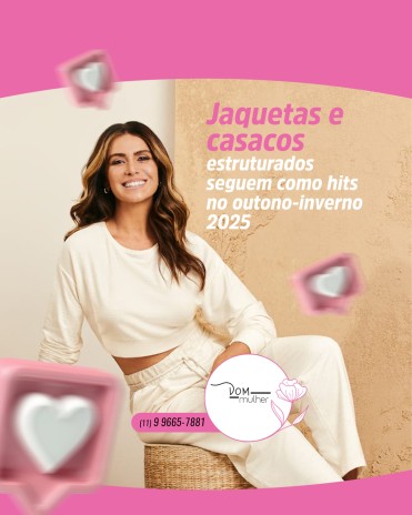 Jaquetas e casacos estruturados seguem como hits no outono-inverno 2025