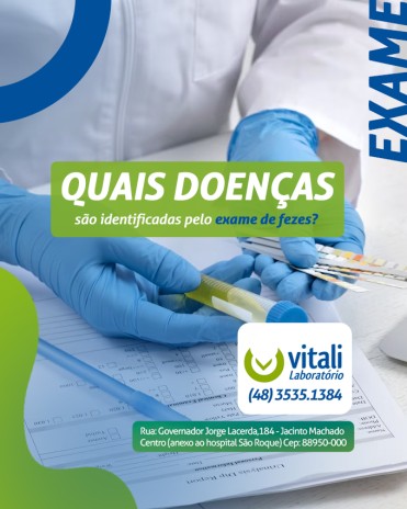 Quais doenças são identificadas pelo exame de fezes?