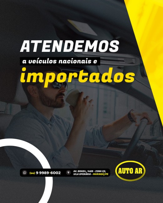 Atendemos a veículos nacionais e importados