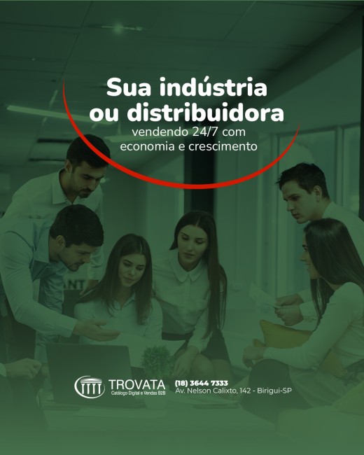 Sua indústria ou distribuidora vendendo 24/7 com economia e crescimento