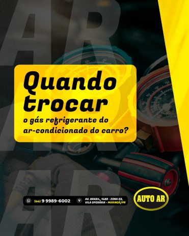 Quando trocar o gás refrigerante do ar-condicionado do carro?