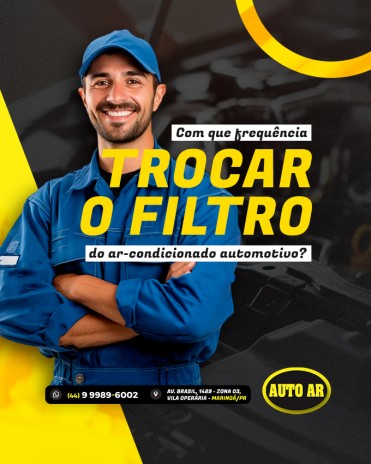 Com que frequência trocar o filtro do ar-condicionado automotivo?