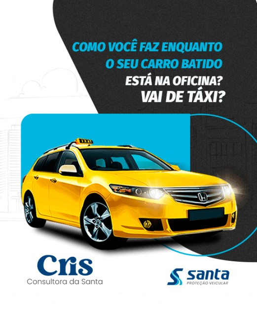 Como você faz enquanto o seu carro batido está na oficina? Vai de táxi?