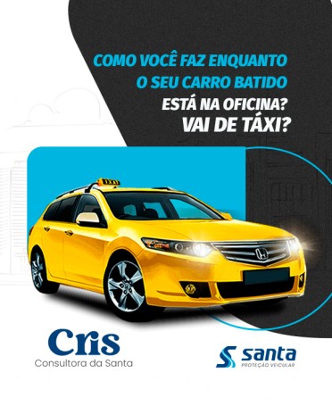Como você faz enquanto o seu carro batido está na oficina? Vai de táxi?