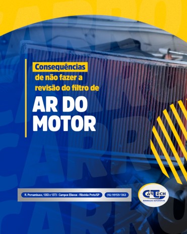 Consequências de não fazer a revisão do filtro de ar do motor
