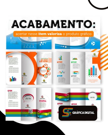 Acabamento: acertar nesse item valoriza o produto gráfico