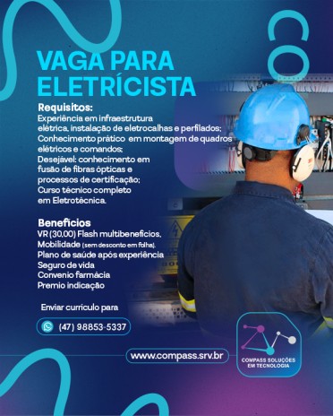 Vaga de Eletricista
