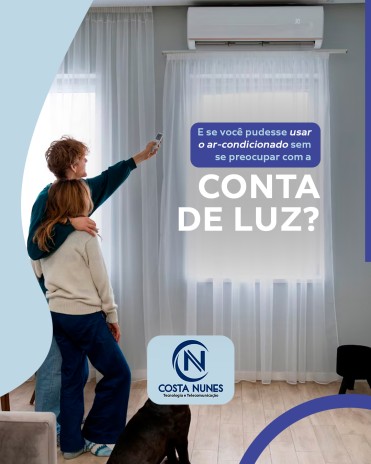 E se você pudesse usar o ar-condicionado sem se preocupar com a conta de luz?