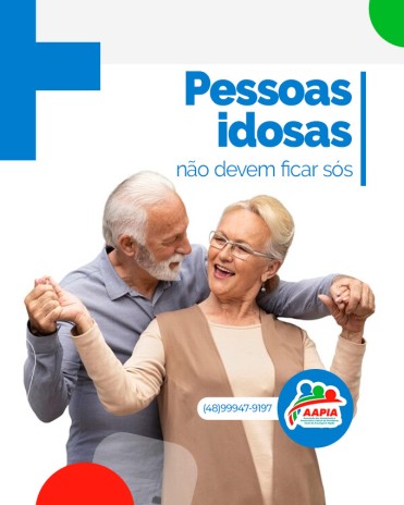 Pessoas idosas não devem ficar sós
