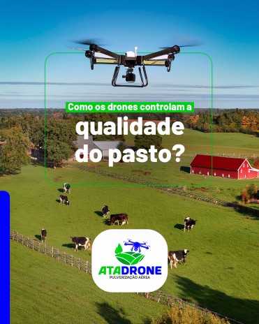 Como os drones controlam a qualidade do pasto?