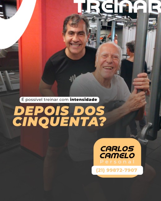 É possível treinar com intensidade depois dos cinquenta?
