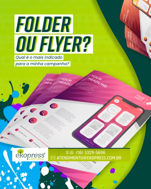 Folder ou flyer? Quel é o mais indicado para a minha campanha?