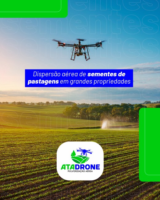 Dispersão aérea de sementes de pastagens em grandes propriedades
