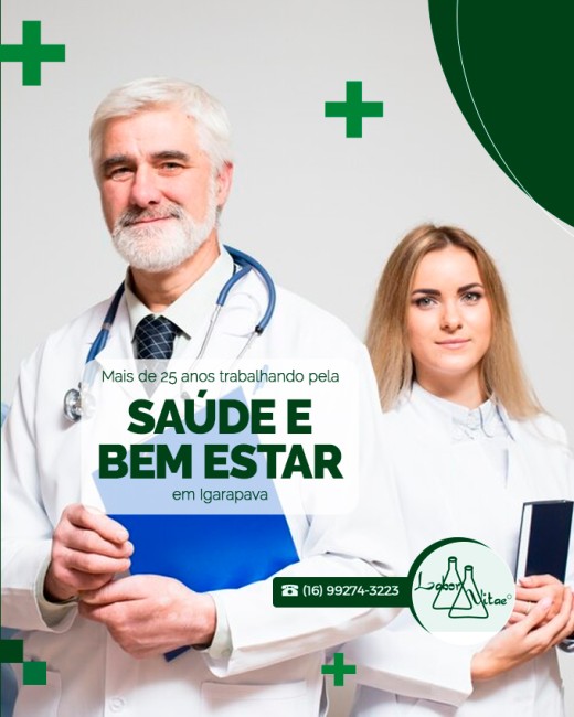 Mais de 25 anos trabalhando pela saúde e bem estar em Igarapava