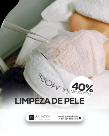 LIMPEZA DE PELE - 40% DESCONTO