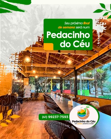 Seu próximo final de semana será num Pedacinho do Céu