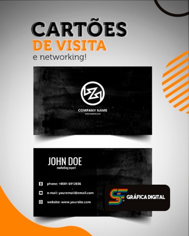 Cartões de visita e networking