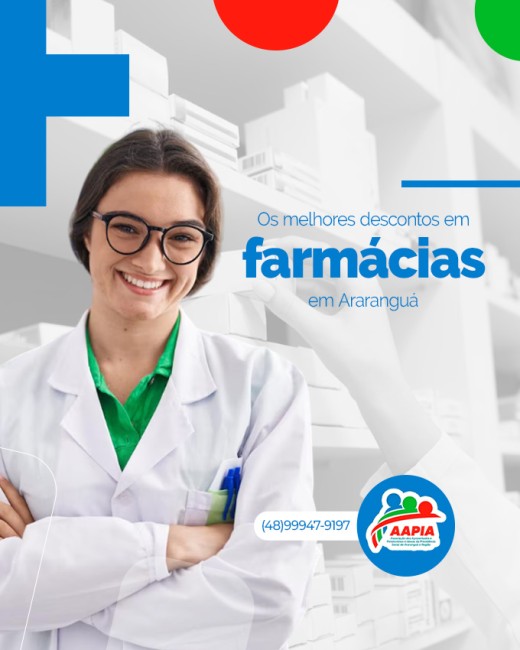 Os melhores descontos em farmácias em Araranguá