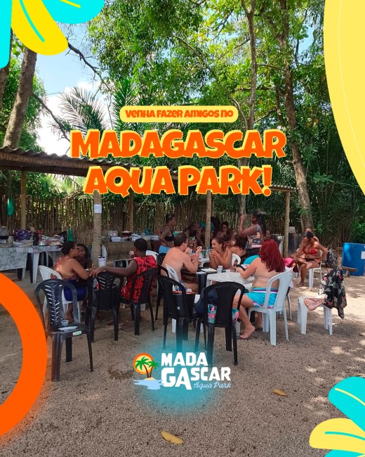 Venha fazer amigos no Madagascar Aqua Park!