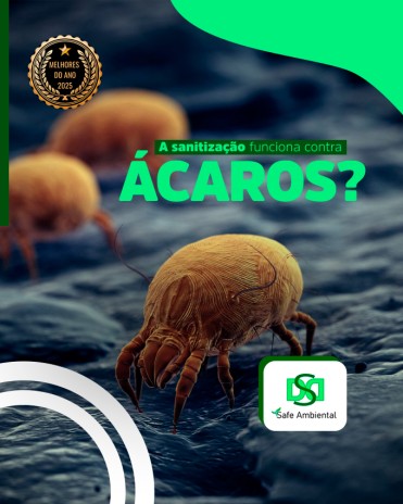 A sanitização funciona contra ácaros?