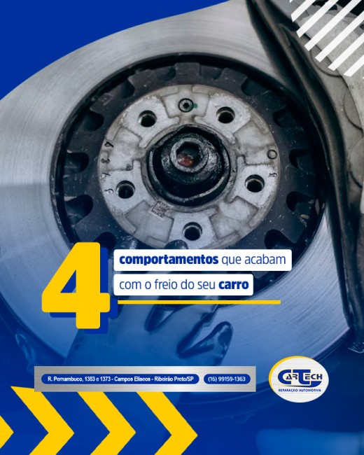 4 comportamentos que acabam com o freio do seu carro