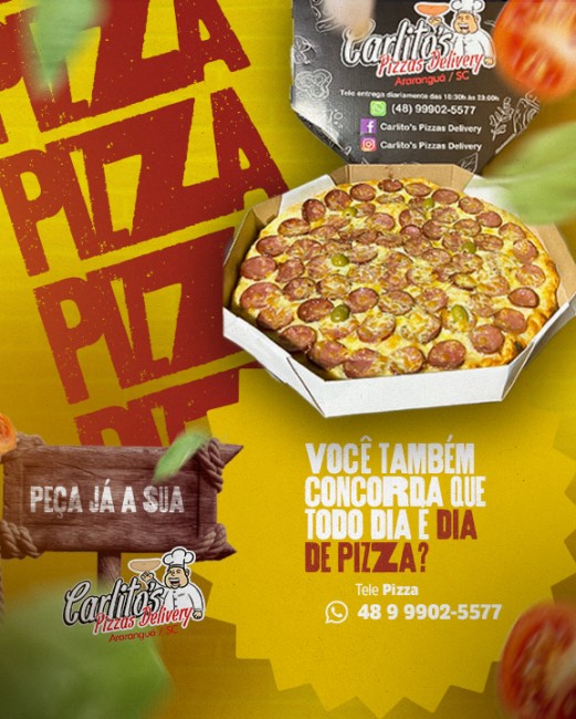 Você também concorda que todo dia é dia de pizza?
