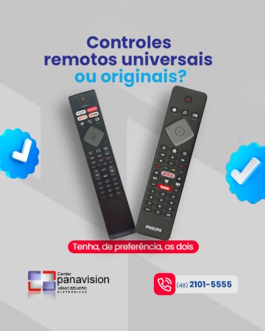 Controles remotos universais ou originais?