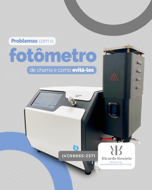 Problemas com o fotômetro de chama e como evitá-los