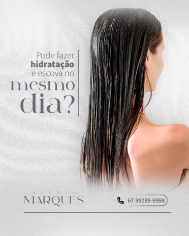 Pode fazer hidratação e escova no mesmo dia?