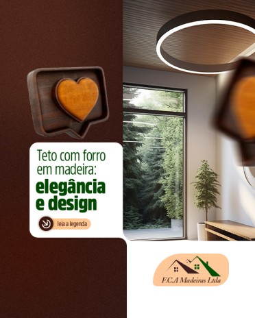 Teto com forro em madeira: elegância e design