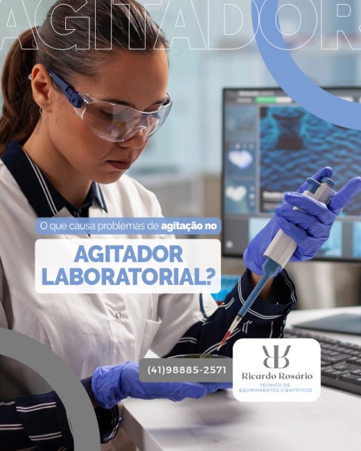 O que causa problemas de agitação no agitador laboratorial?
