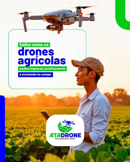 Saiba como os drones agrícolas podem impactar positivamente a economia no campo