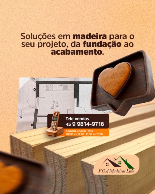 Soluções em madeira para o seu projeto, da fundação ao acabamento