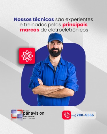 Nossos técnicos são experientes e treinados pelas principais marcas de eletroeletrônicos