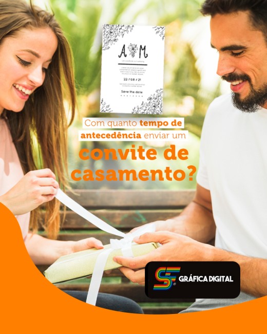 Com quanto tempo de antecedência enviar um convite de casamento?