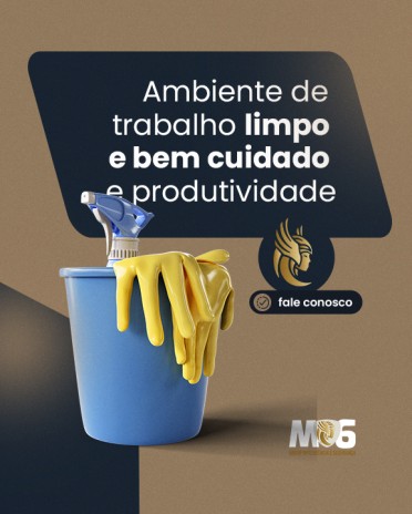 Ambiente de trabalho limpo e bem cuidado e produtividade