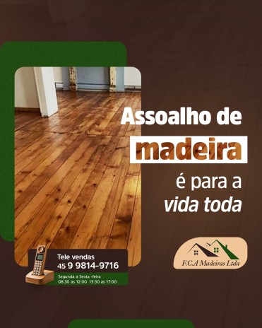 Piso de madeira é para a vida toda