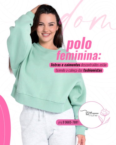 Polo feminina: listras e caimentos descontraídos estão fazendo a cabeça das fashionistas