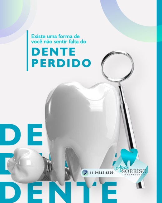 Existe uma forma de você não sentir falta do dente perdido
