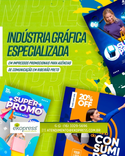 Indústria gráfica especializada em impressos promocionais para agências de comunicação em Ribeirão Preto