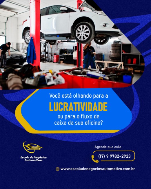 Você está olhando para a lucratividade ou para o fluxo de caixa da sua oficina?