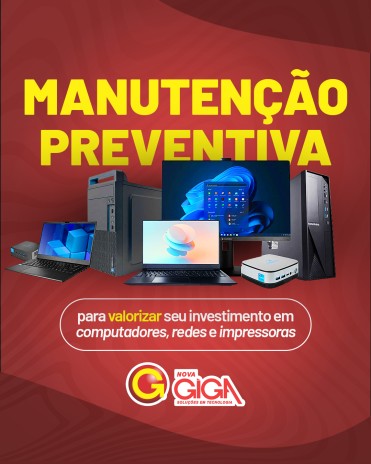 Manutenção preventiva para valorizar seu investimento em computadores, redes e impressoras