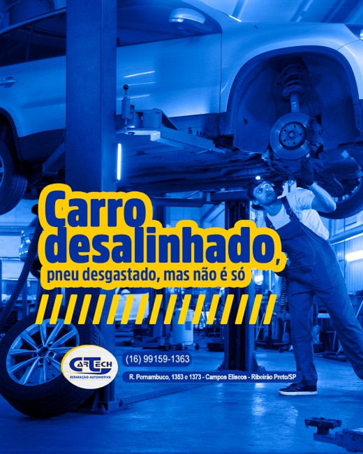 Carro desalinhado, pneu desgastado, mas não é só