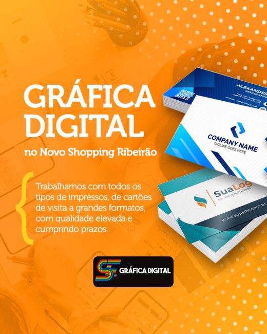 Gráfica digital no Novo Shopping Ribeirão