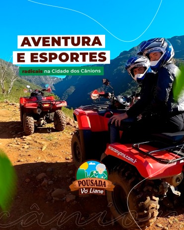 Aventura e esportes radicais na Cidade dos Cânions
