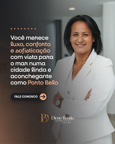 Você merece luxo, conforto e sofisticação com vista para o mar numa cidade linda e aconchegante como Porto Belo