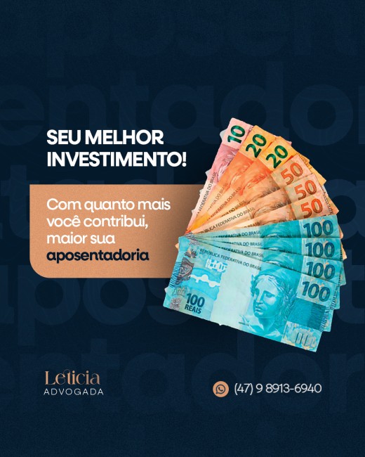 Com quanto mais você contribui, maior sua aposentadoria