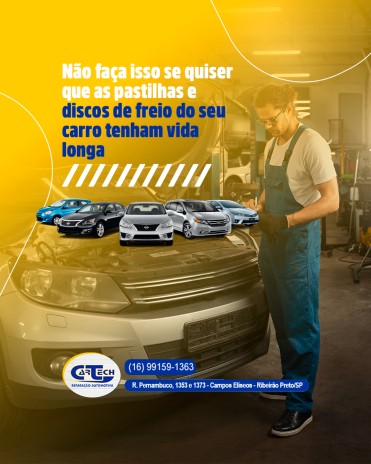 Não faça isso se quiser que as pastilhas e discos de freio do seu carro tenham vida longa